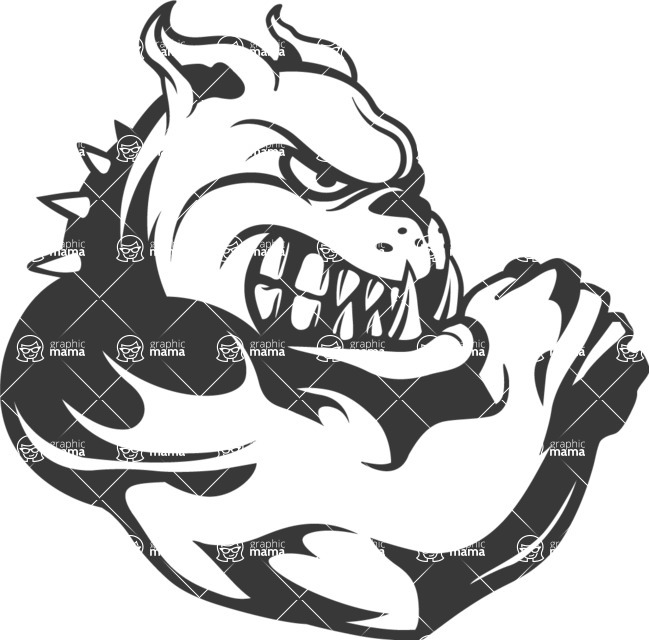 Vector Mascot Collection - Simple Bulldog Mascot Design
